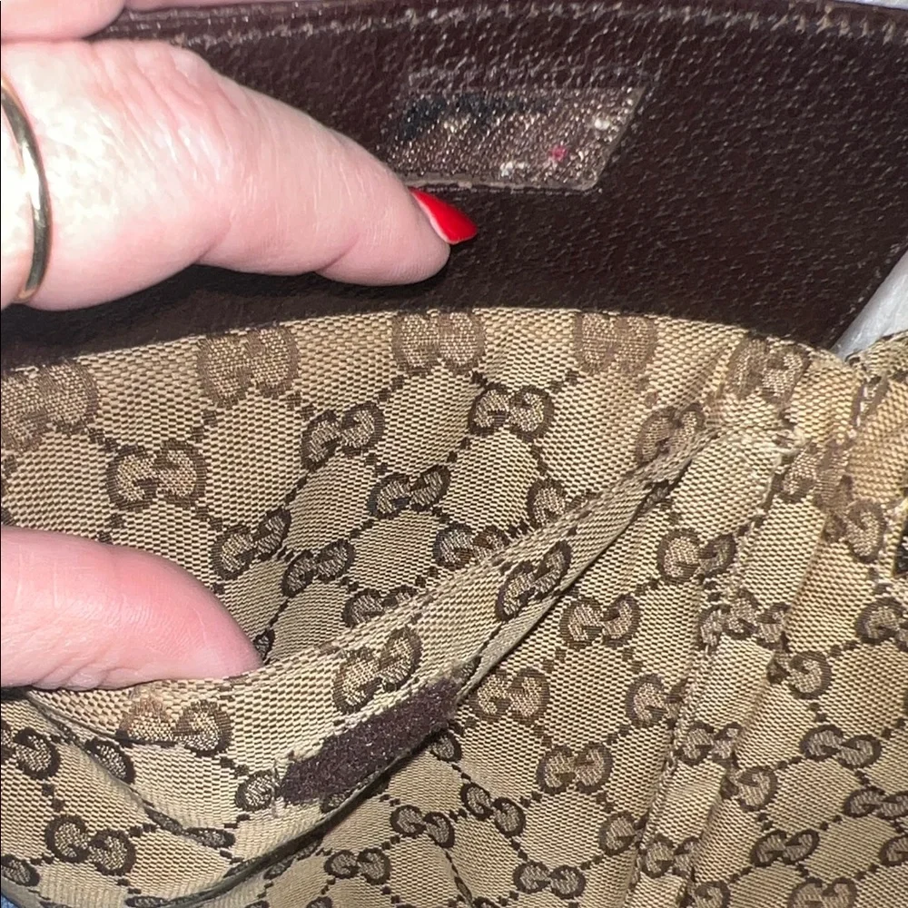 Gucci Beige Brown GG Canvas Belt Bag - Picture 7 of 11
